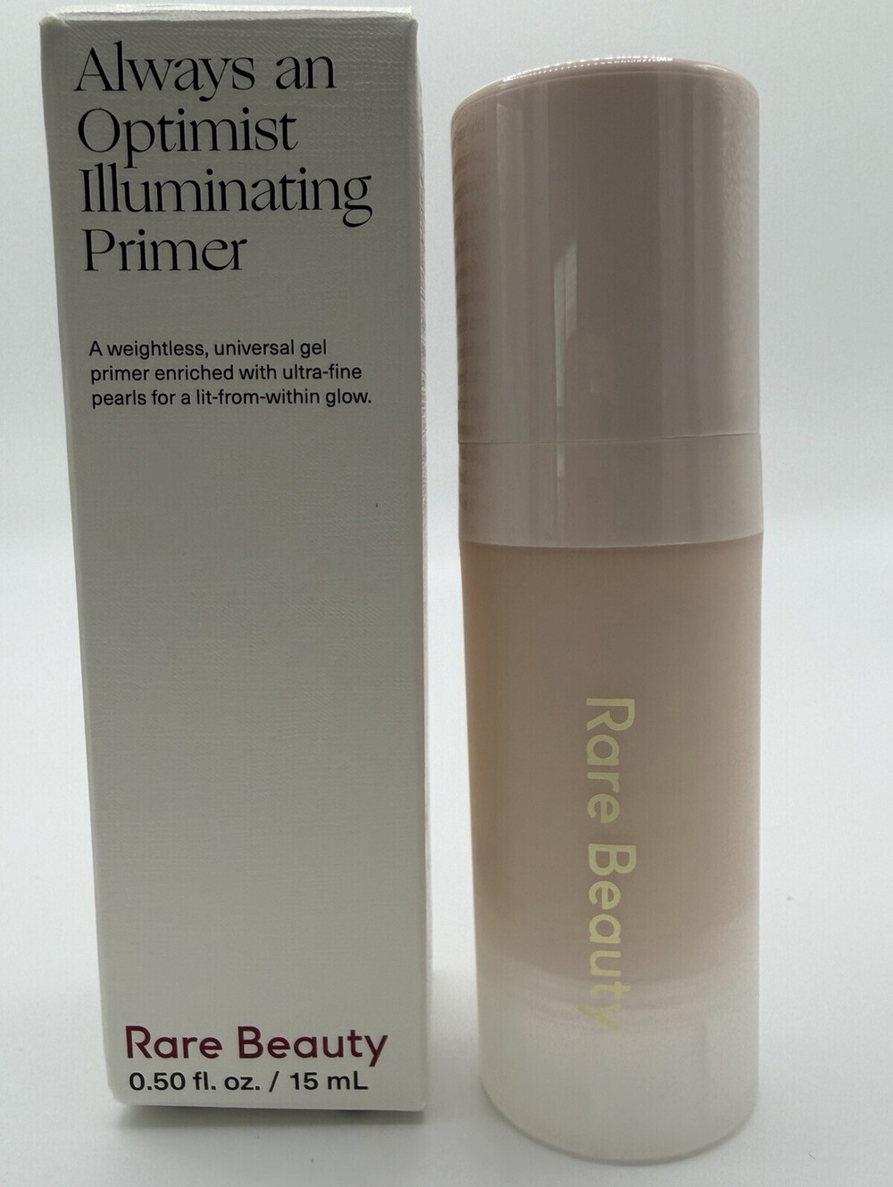 Rare Beauty Always An Optimist Illuminating Primer 15mL 0.5oz NIB Travel Size